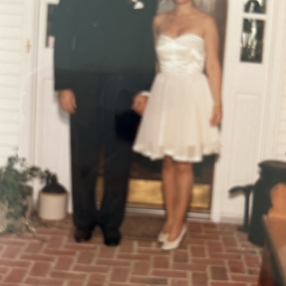 Wedding dress, sash and veil. Handmade. - Picture 5 of 13